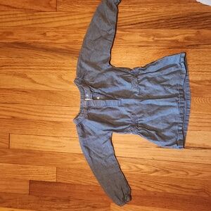 Very good condition Carter's blue jean/chambray like tunic/top toddler size 2t